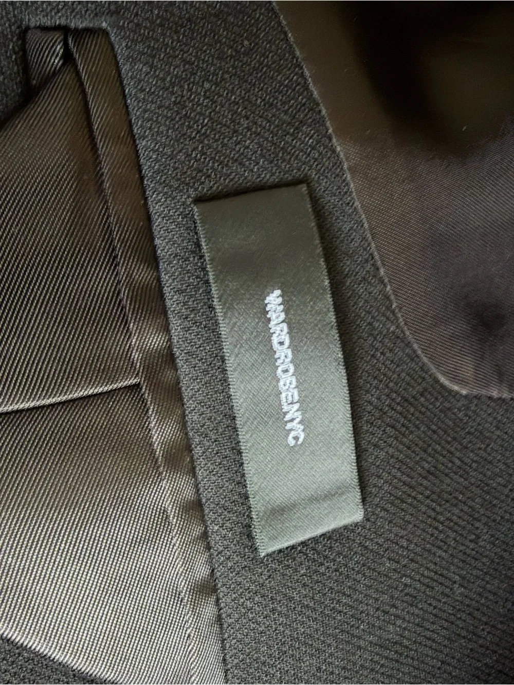 WARDROBE.NYC HB Blazer Double Breasted Wool Black Size M